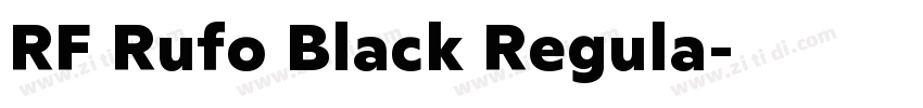 RF Rufo Black Regula字体转换